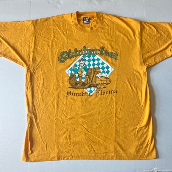Vintage single stitch 1990’s Oktoberfest t shirt size 2xl fruit of the loom - Picture 1 of 11
